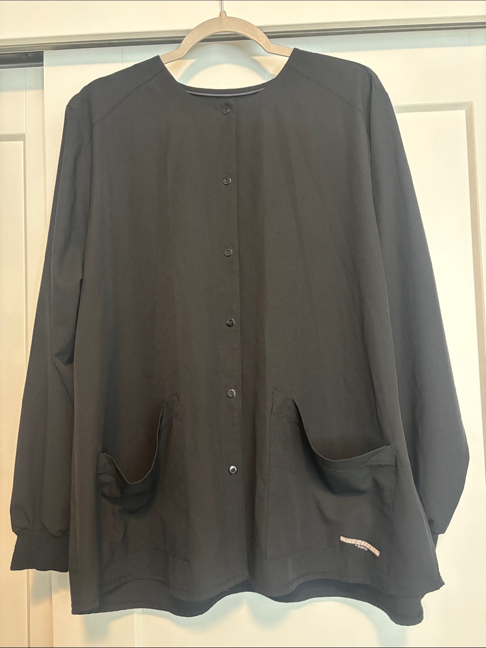 Sketchers scrub snap button lab coat Women's Top with Pockets 2xl